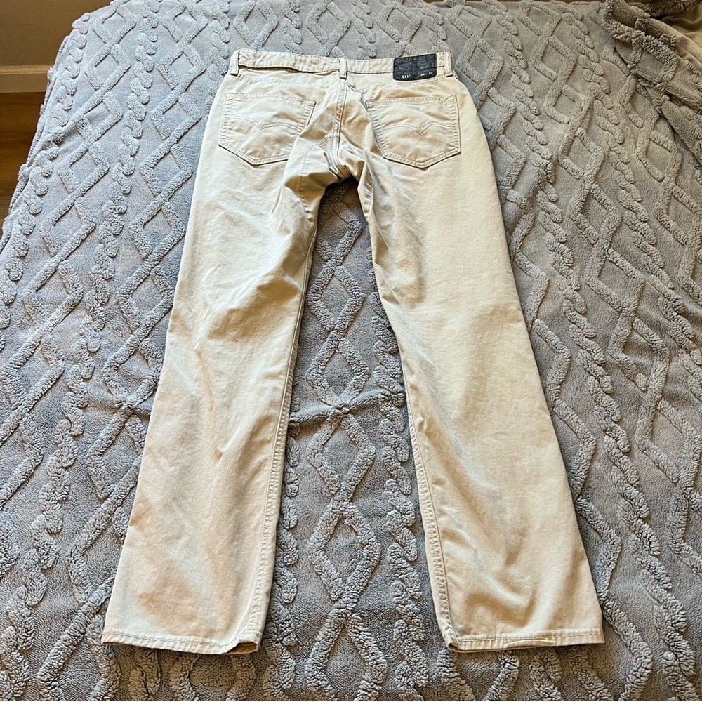LEVI'S 511 Jeans Mens 34x32 Tan Beige Slim Fit Classic Style Casual Straight Leg